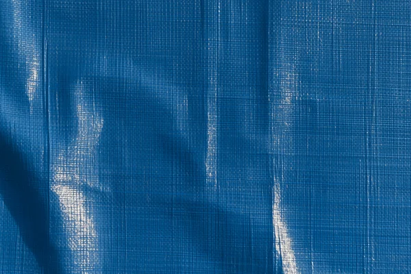 Blue Woven Plastic Tarp Texture