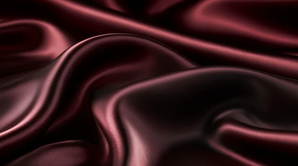 Burgundy Satin Fabric Folds