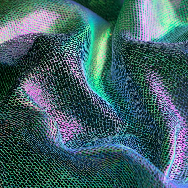 Iridescent Mesh Fabric Texture