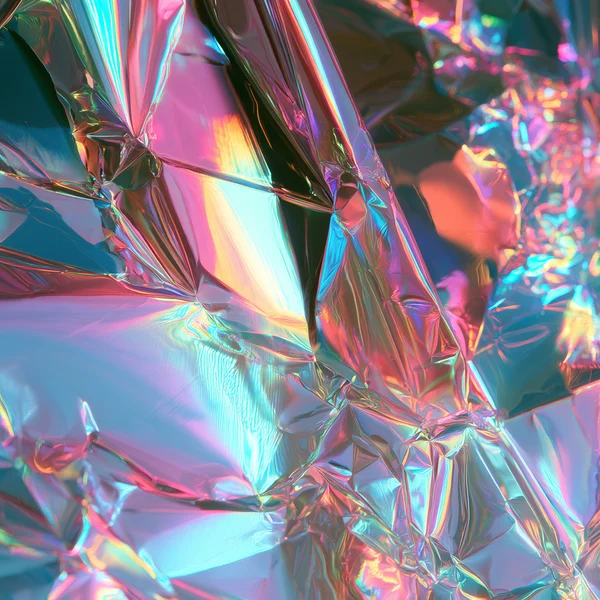Iridescent Crumpled Foil