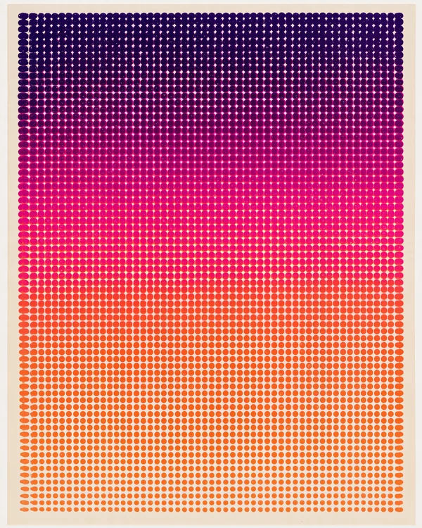 Halftone Dot Gradient Pattern