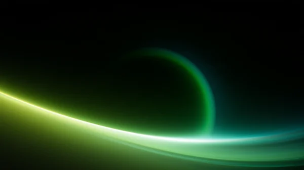 Abstract Green Light Wave