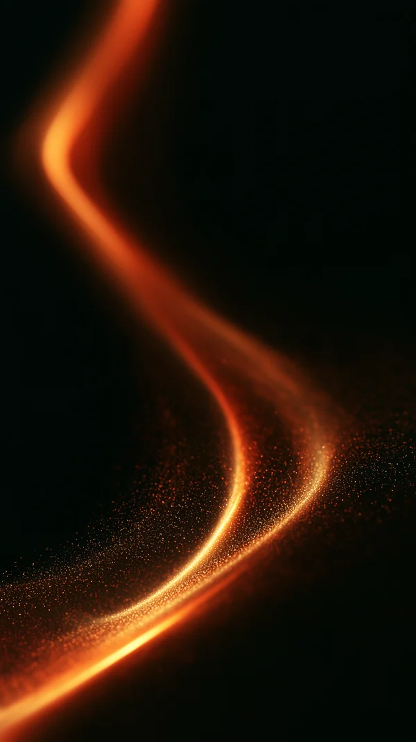 Glowing Abstract Energy Ribbon