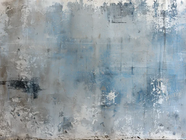 Weathered Blue and Gray Concrete Wall