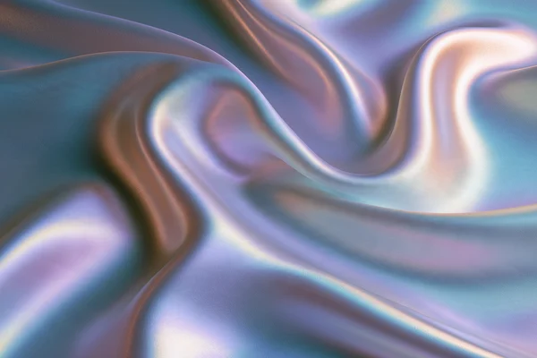 Iridescent Silk Fabric Waves