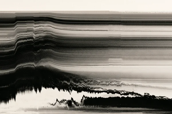 Abstract Monochrome Scan Distortion
