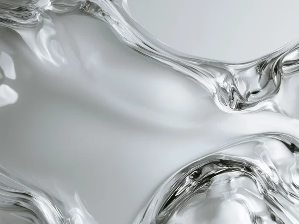 Abstract Silver Liquid Flow