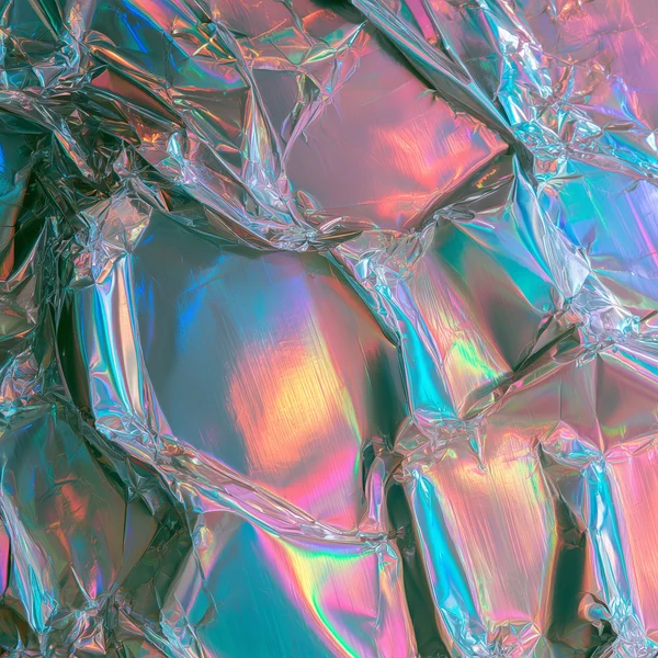 Holographic Metallic Foil Texture