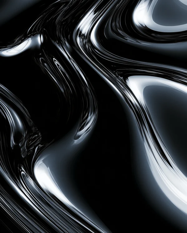 Abstract Chrome Liquid Flow