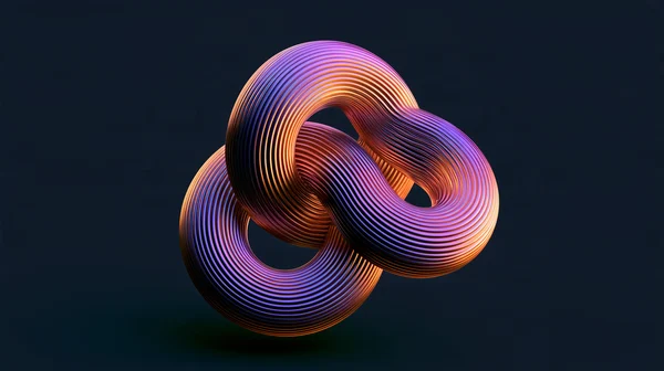 Interlocked Ribbed Torus Knot