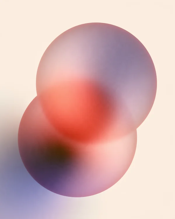 Abstract Blurred Spheres