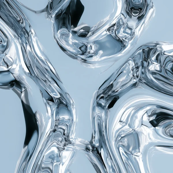 Liquid Chrome Abstract Surface