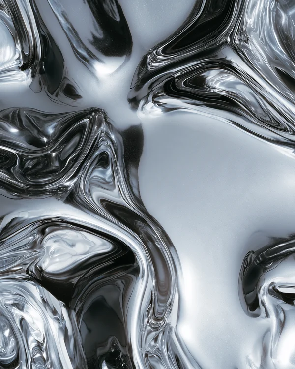 Liquid Chrome Abstract Surface