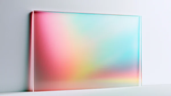 Prismatic Glass Gradient Panel
