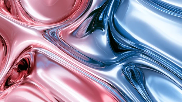 Abstract Liquid Chrome Flow