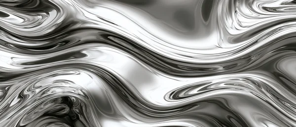 Liquid Chrome Abstract Surface