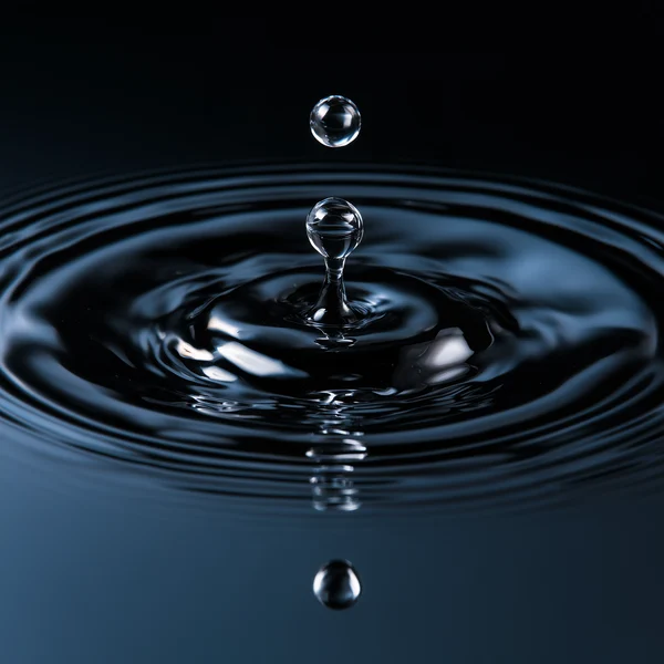 Liquid Droplets Rippling on Dark Surface