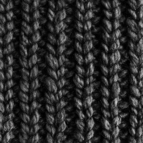 Black Knitted Wool Texture