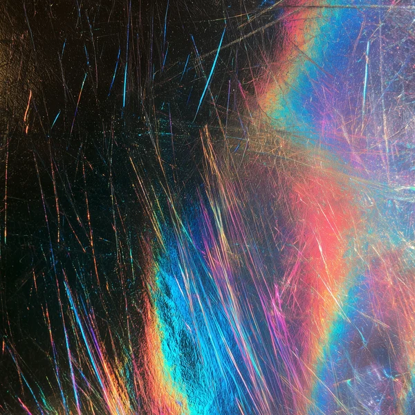 Iridescent Scratched Foil Texture