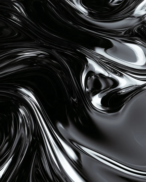 Abstract Liquid Chrome Flow