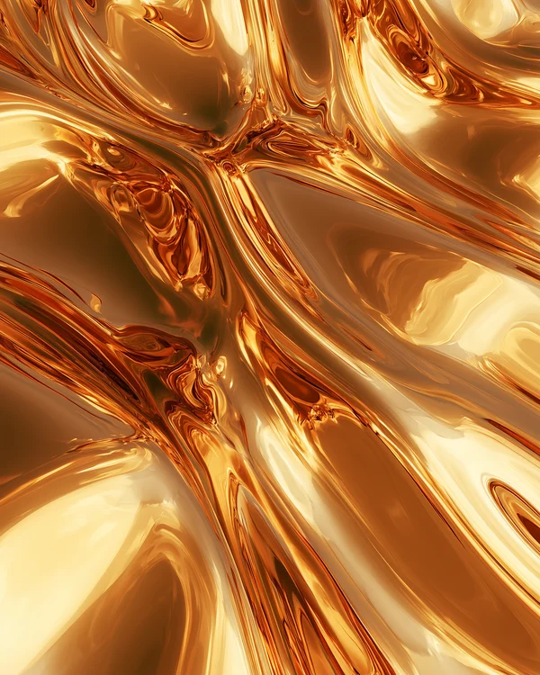 Molten Gold Liquid Surface