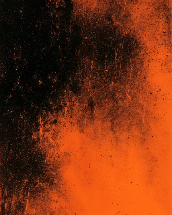 Gritty Orange and Black Grunge Texture