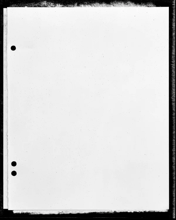 Blank Photocopied Paper Sheet