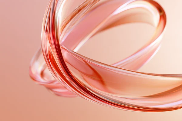 Coral Glass Ribbon