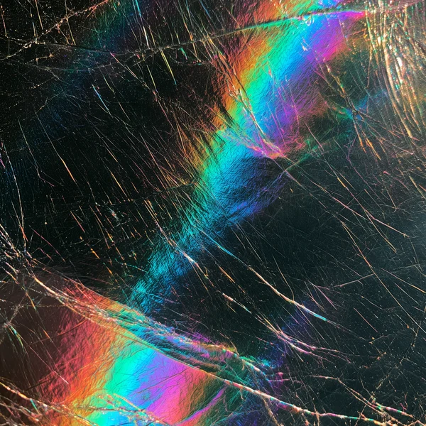 Iridescent Scratched Foil Texture
