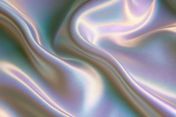 Iridescent Wavy Silk Fabric
