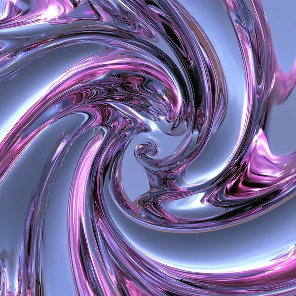 Swirling Liquid Chrome Abstract