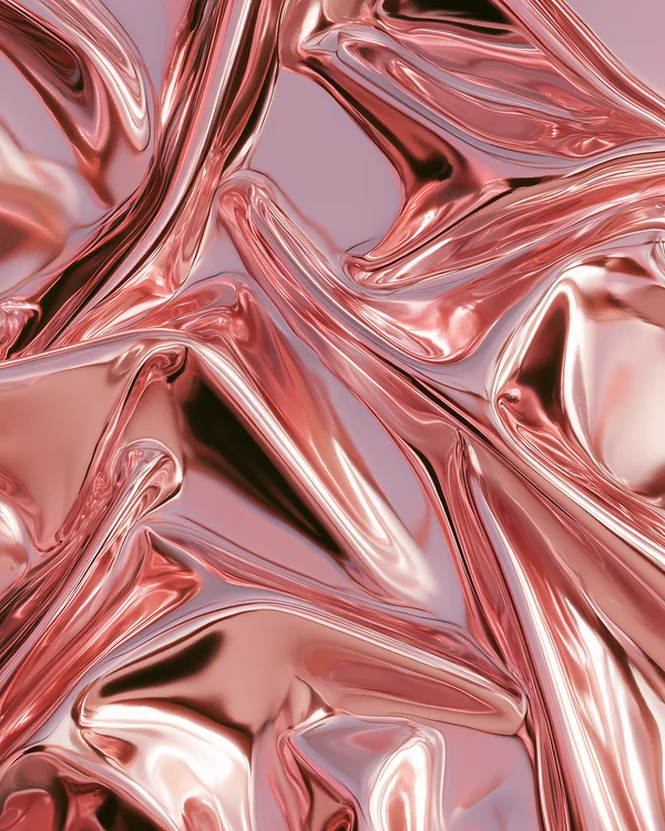 Rose Gold Metallic Abstract Surface