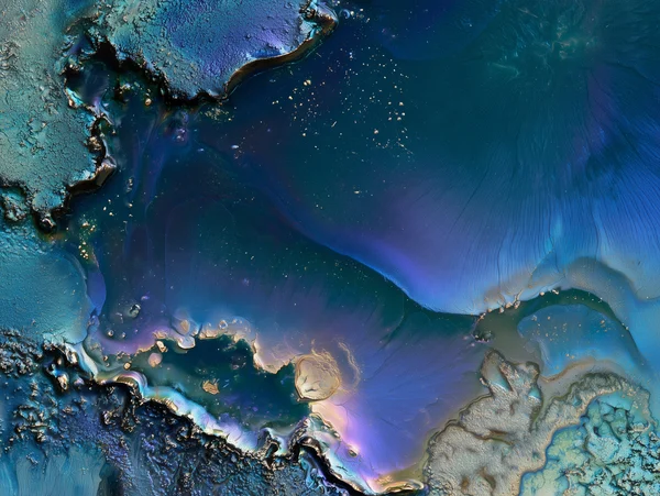 Iridescent Abstract Fluid Texture