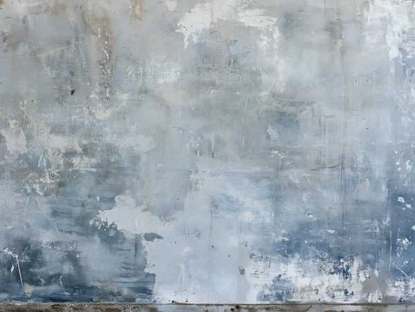 Weathered Blue and Gray Concrete Wall