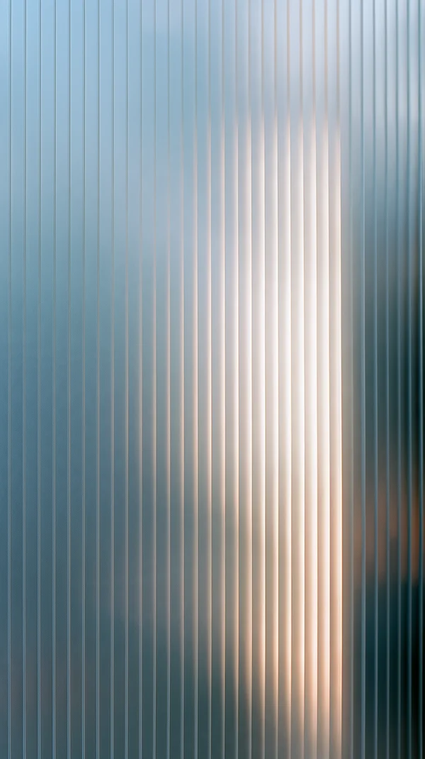 Abstract Fluted Glass Panel