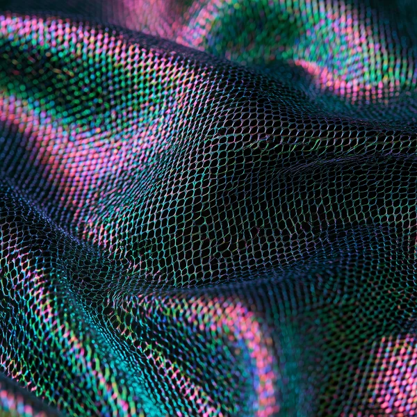Iridescent Mesh Fabric Texture