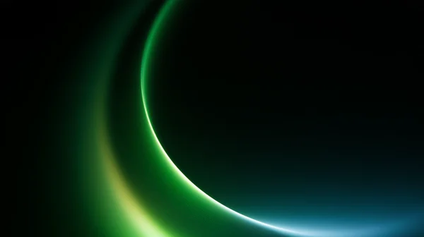 Abstract Green and Teal Gradient Curve