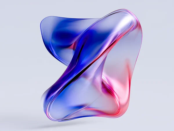 Iridescent Twisted Glass Form