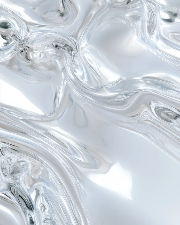 Abstract Liquid Chrome Surface