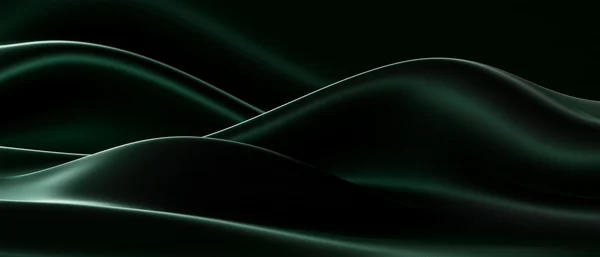 Emerald Silk Waves