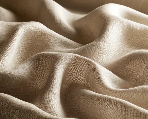 Soft Beige Linen Fabric Folds