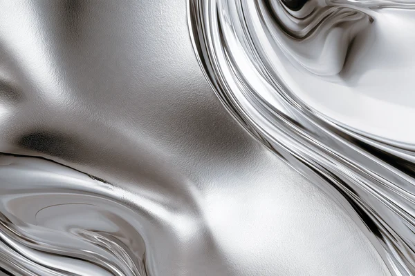Abstract Liquid Silver Surface