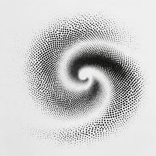 Halftone Spiral Pattern