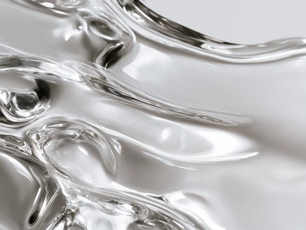 Abstract Silver Liquid Surface