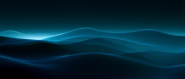 Abstract Blue Wave Layers