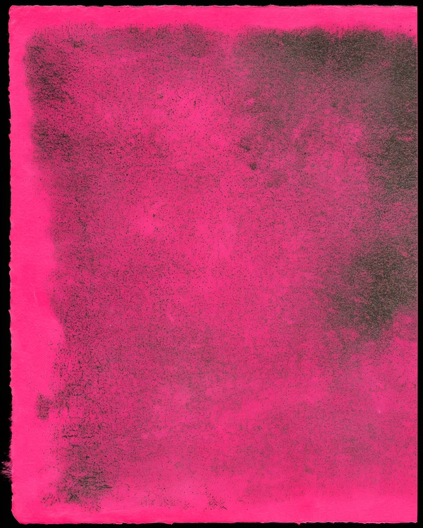 Pink Paper with Black Toner Texture