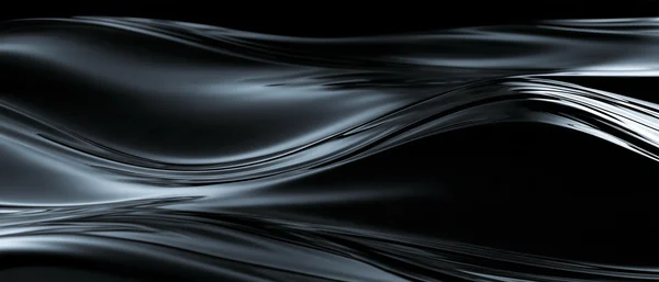 Abstract Liquid Chrome Waves