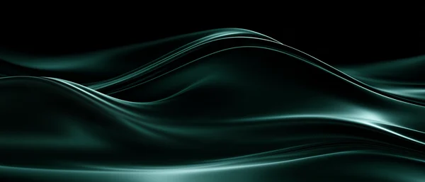 Emerald Silk Waves