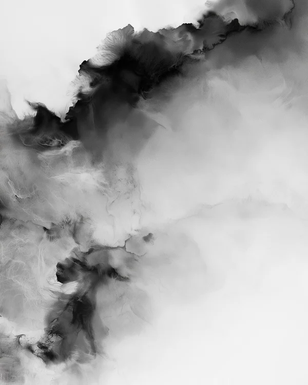 Monochrome Ink Wash Texture