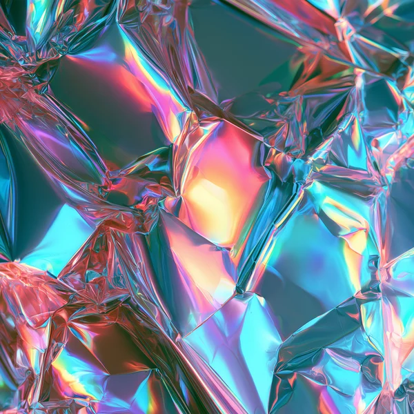 Iridescent Crumpled Foil